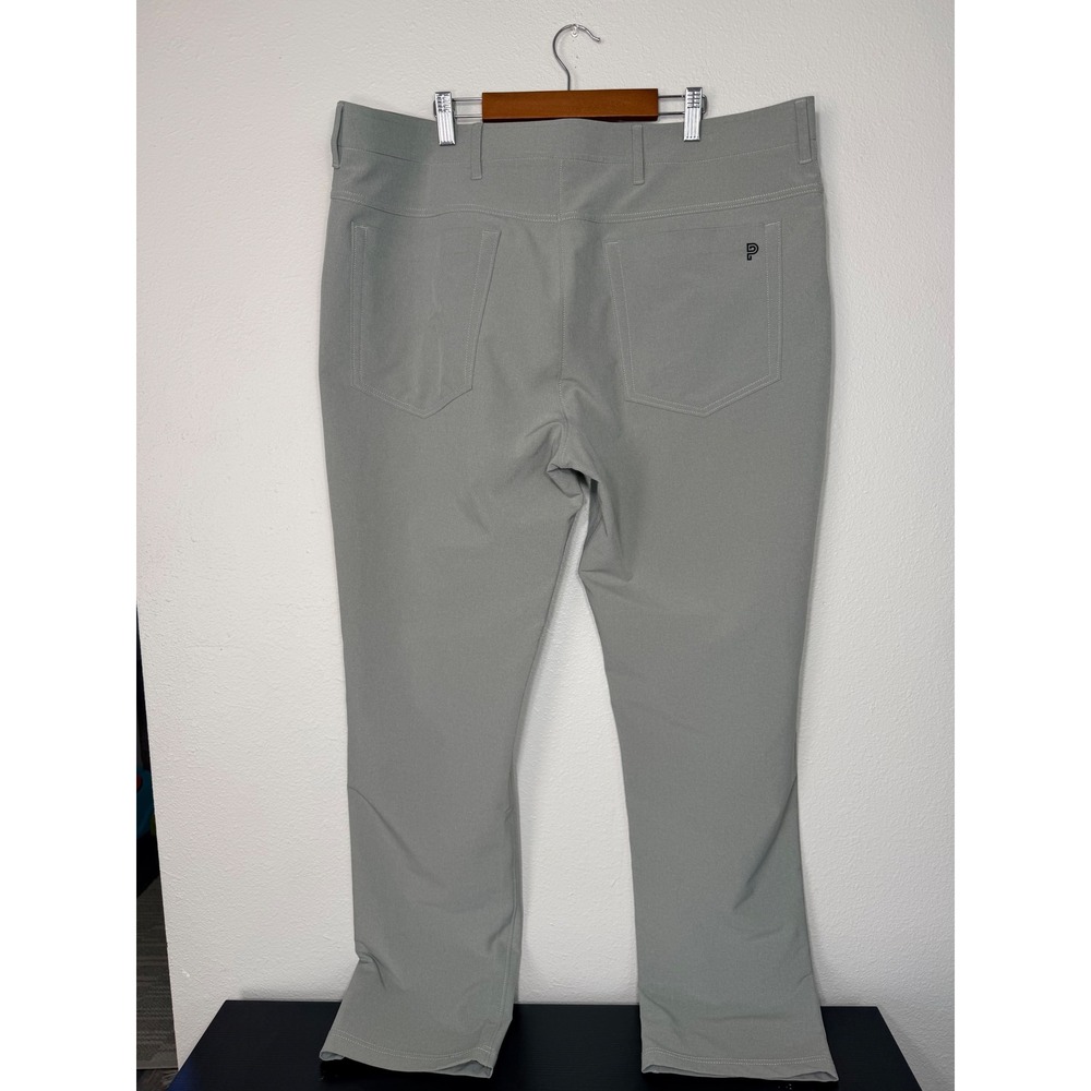 Public Rec All Day Every Day Pants Mens 38/32 Light Grey Straight Leg Trousers - Picture 3 of 6